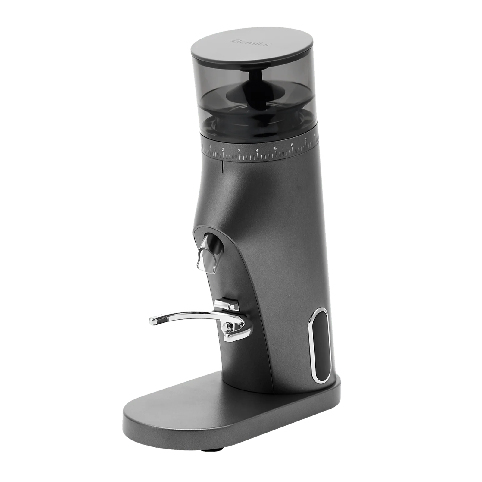 Gemilai - Gemilai Molight G9010B - Rasnita cafea pentru acasa, Cutite plate 60 mm inox, Reglaj precis 60 niveluri, Tehnologie anti-statica - Rock Grey