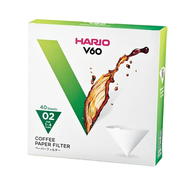 Aparatura cafea - Hario Filtre hartie dripper V60 02 - cutie 40 buc