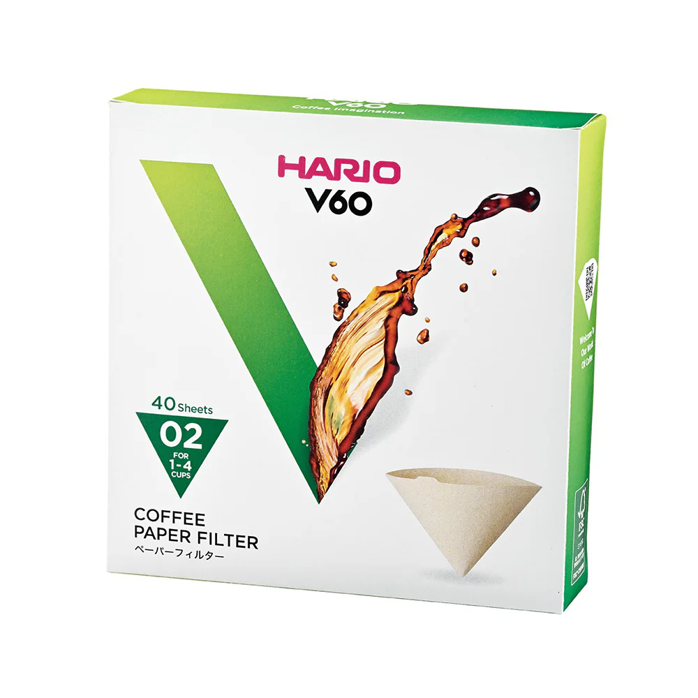 Aparatura cafea - Hario Filtre hartie maro dripper V60 02 - cutie 40 buc