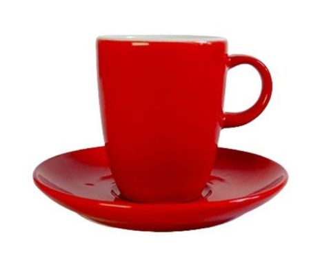 Cești pentru cafea - Ceasca Cappuccino din portelan Inker 250ml - Rosu