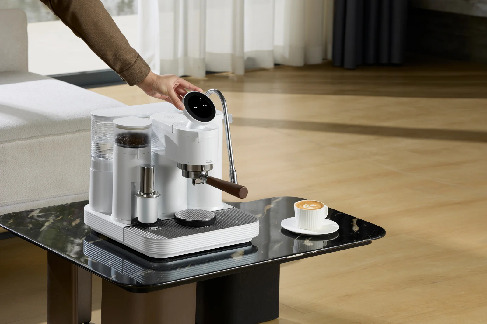 Meraki Gen2 – Espressor premium pentru acasa cu pompa rotativa, Dual Boiler si control avansat al extractiei – Alb [5]