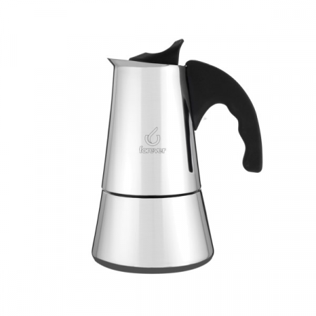 Aparatura cafea - Forever Moka Pot cu inductie Miss Conny 2 cupe - Argintiu