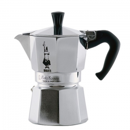 Bialetti - Bialetti Moka Pot Express 2 cupe 100 ml - Argintiu