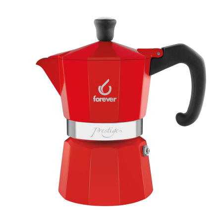 Forever - Forever Moka Pot Miss Moka La Rossa 6 cupe - Rosu