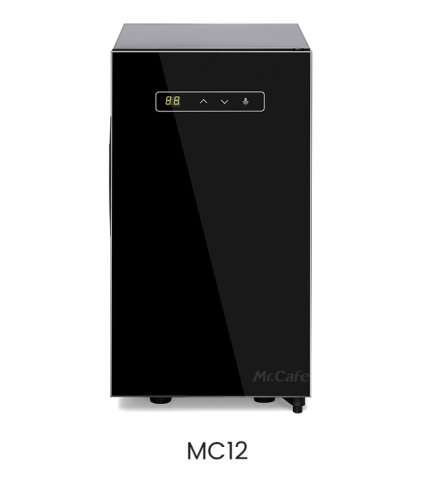 Mr.Cafe - Mr. Cafe Frigider pentru lapte MC-12, capacitate 12L, include recipient lapte 8L - Negru