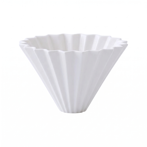 Accesorii Bar - Dripper M portelan Origami - Alb