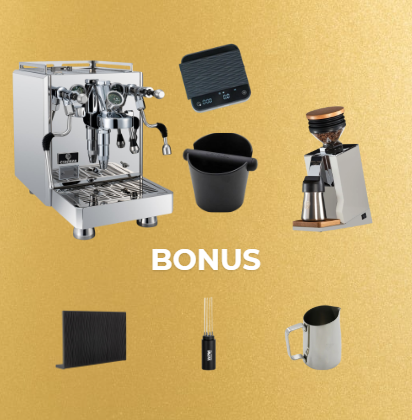 Pachete barista - Pachet Barista Gold : Essenza Espressor Raphael Multi Boiler, Fast Heating E61, Profilare Presiune - Inox + Eureka Mignon Single Dose PRO- Alb