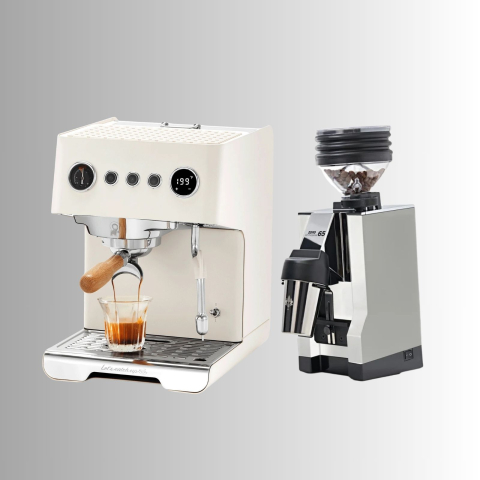 Pachet Home Barista Gemilai: Espressor Gemilai Ele G3028A - Rasnita Eureka Zero 65 AllPurpose - Alb