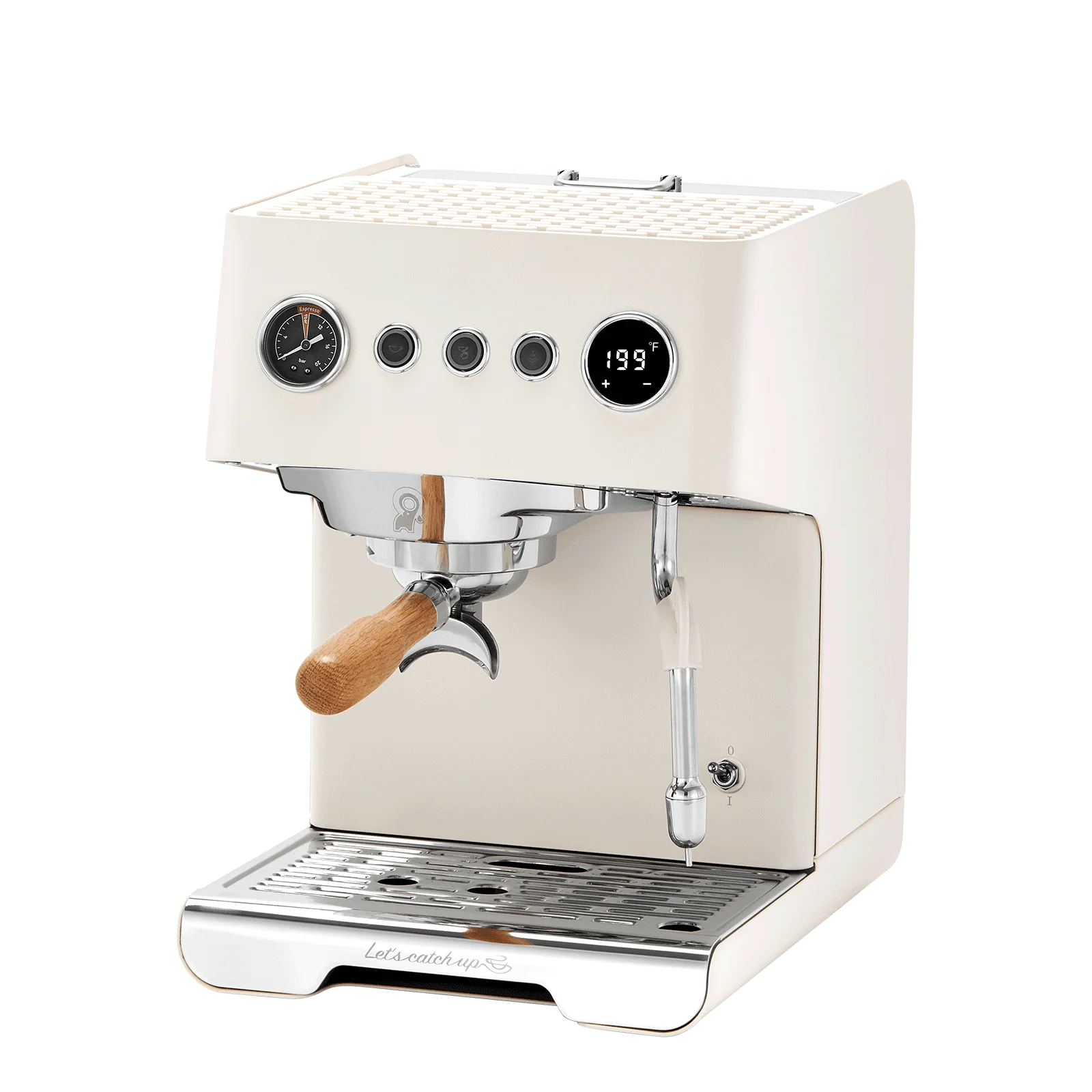 Pachet Home Barista Gemilai: Espressor Gemilai Ele G3028A - Rasnita Gemilai Molight G9010B - Ivory White [5]