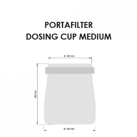 Acaia Pahar dozare portafiltru mediu- Inox [1]