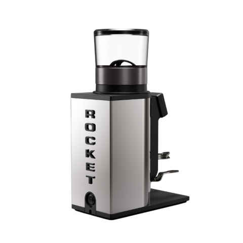 Rocket Gravo – Rasnita Electrica cu cutite plate 63 mm, Grind by Weight, Espresso – Crom [3]