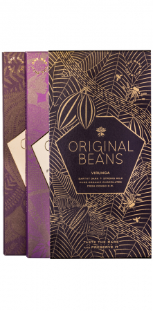 Original Beans⚡ NEW - Set Cadou 2 Tablete de Ciocolata BIO Virunga & Femmes (RO-ECO-007)