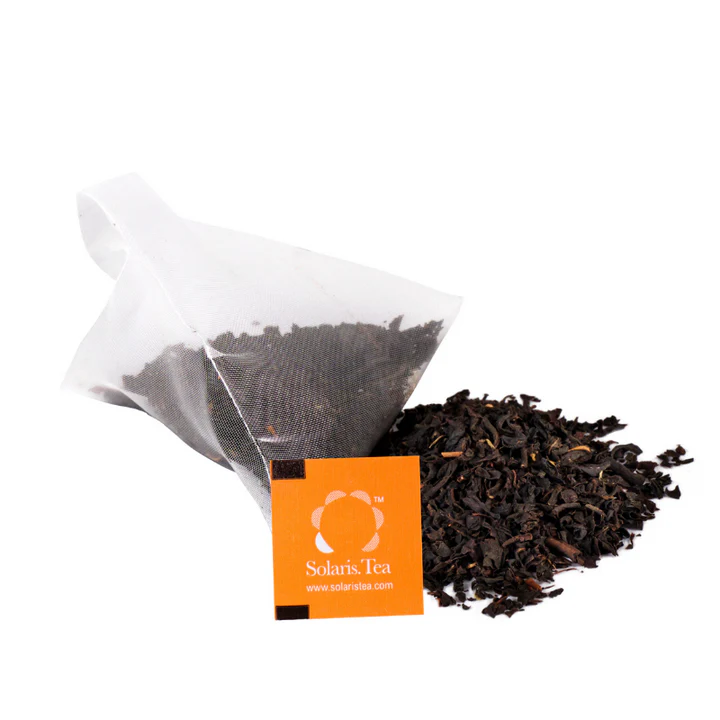 Negru - Solaris Ceai Organic English Breakfast 100 plicuri piramidale