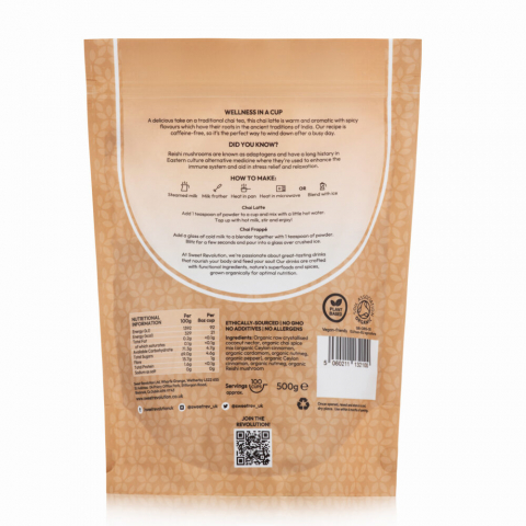 Superfood Latte Chai cu Reishi 500g - produs BIO [1]