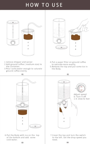 Timemore Aparat de cafea IcyPipe Ice Drip [1]