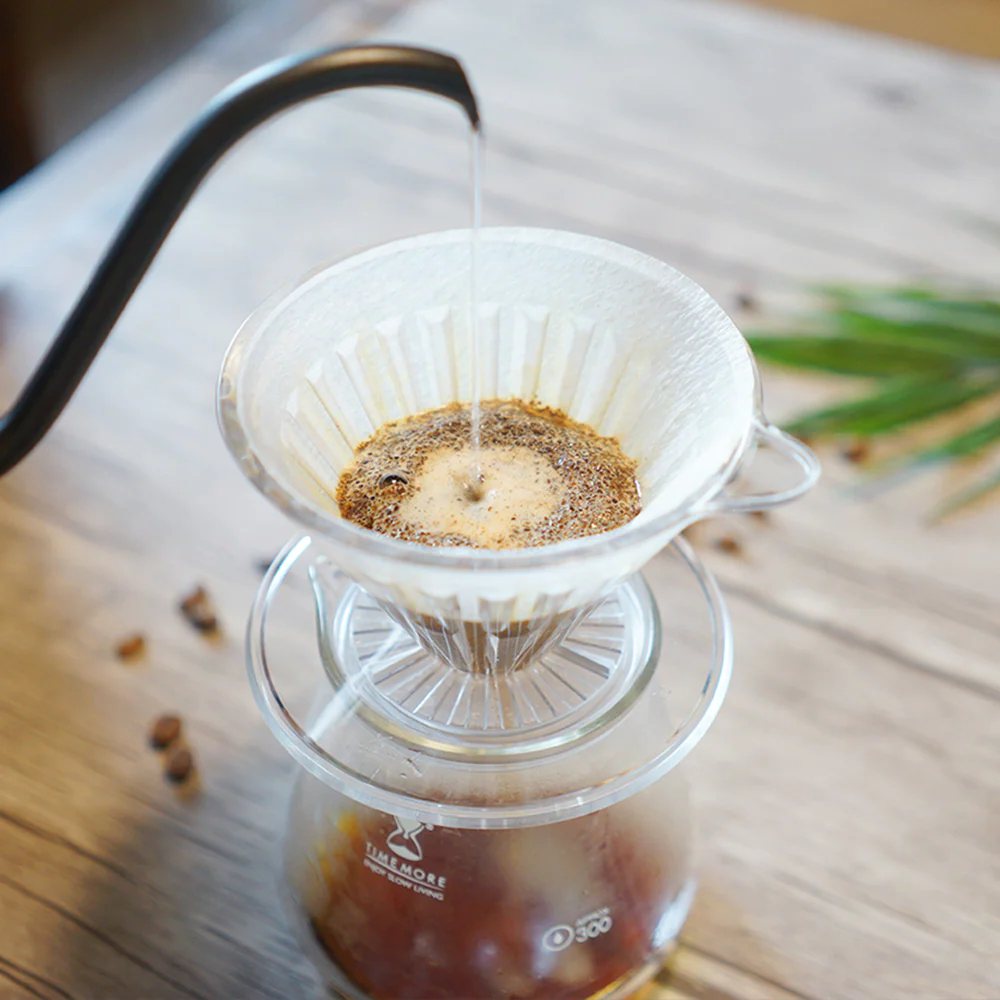 Timemore Brewer Set Crystal Eye cu Dripper Plastic PCTG 02 + Server 600ml - Transparent [5]