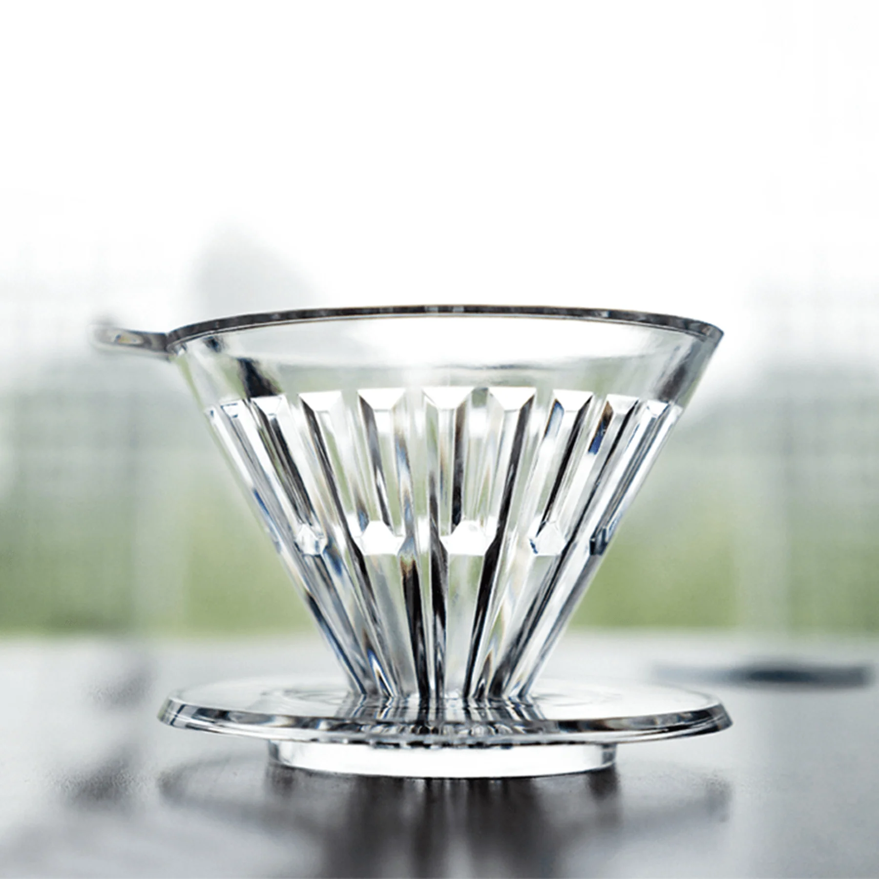 Timemore Brewer Set Crystal Eye cu Dripper Plastic PCTG 02 + Server 600ml - Negru Transparent [4]