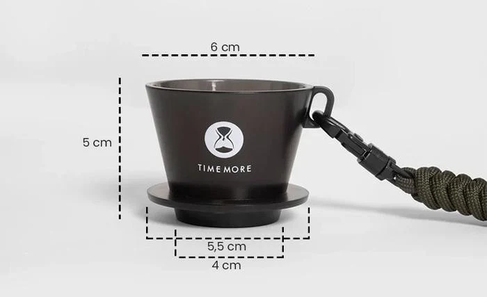 Timemore Cana degustare B75 - Transparent Negru [1]