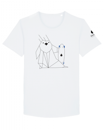 Tricou Alb Personalizat Dropshot Longboard [2]