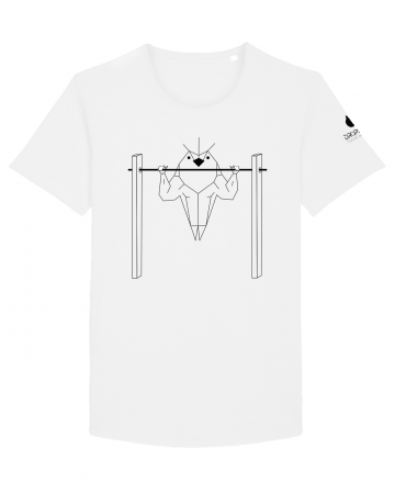 Tricou Alb Personalizat Dropshot Muscle [2]