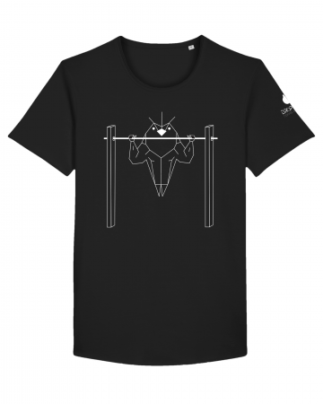 Tricou Negru Personalizat Dropshot Muscle [2]