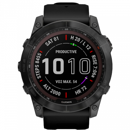 Telefoane & Tablete - Smartwatch Garmin Fenix 7 Solar, 47 mm, Slate Gray