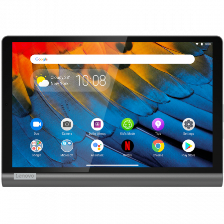 Suport auto si Docking - Tableta LENOVO Yoga Tab 11, 11", 4GB, 128GB, Wi-Fi, Storm Grey