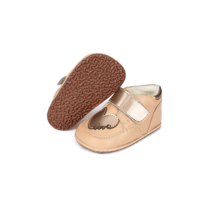 Ghetute Barefoot Bej - Inima - captuseala material textil [5]