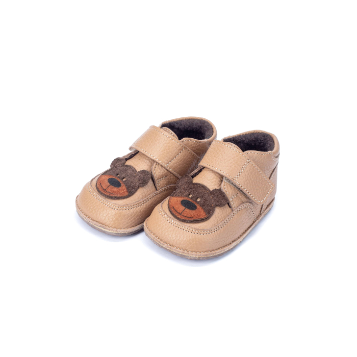 Ghetute Barefoot Maro deschis - Ursulet - captuseala material textil [1]