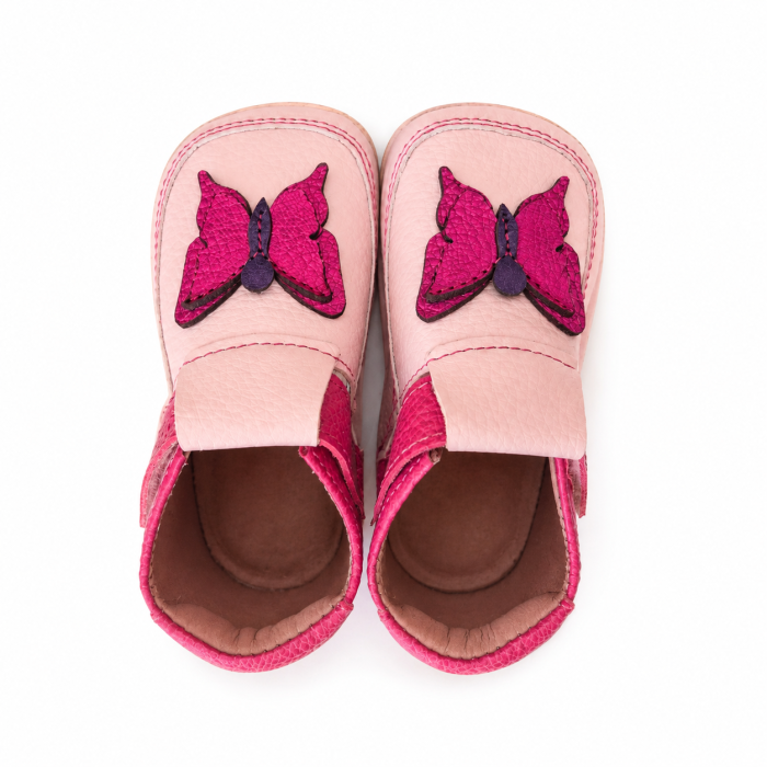 Papucei Barefoot Fluturas roz [6]