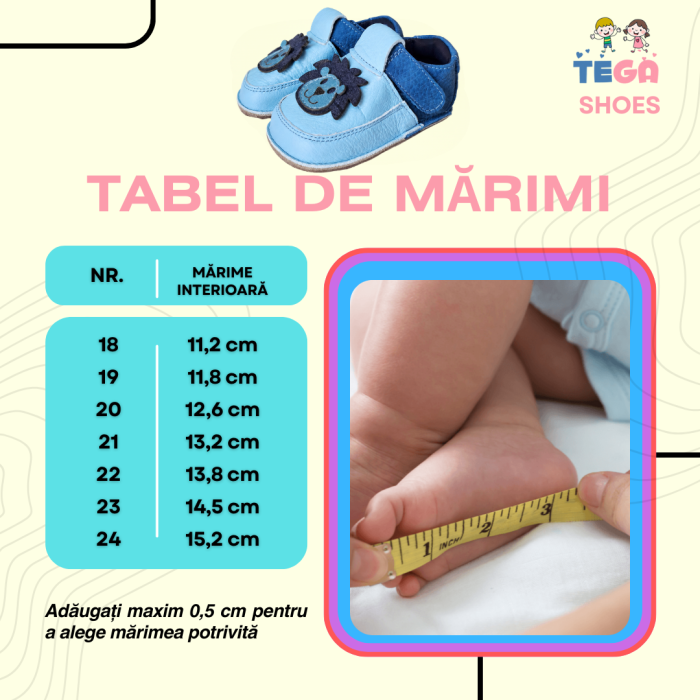 Papucei Barefoot Leu albastru [7]