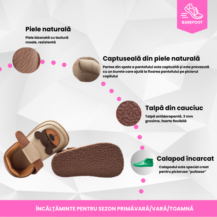 Papucei Barefoot Ursulet Maro [5]