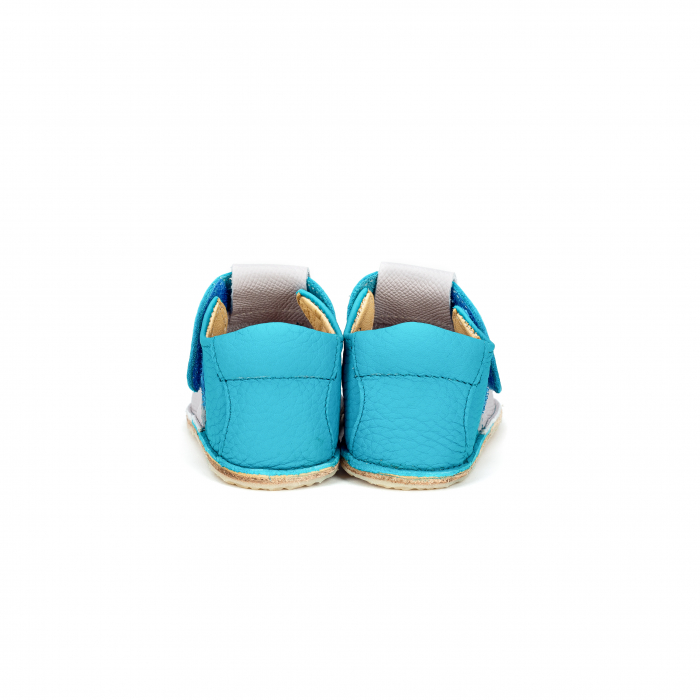 Sandalute Barefoot Albastru/gri Ursulet [3]