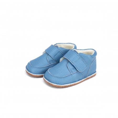 GHETUȚE - Ghetute Barefoot Albastru deschis - captuseala material textil