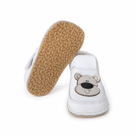 Papucei Barefoot Urtsulet alb simplu [3]