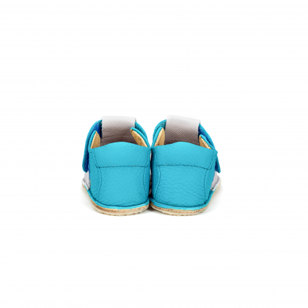 Sandalute Barefoot Albastru/gri Ursulet [2]