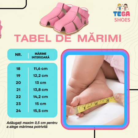 Săndăluțe Barefoot M2 Roz bonbon [6]