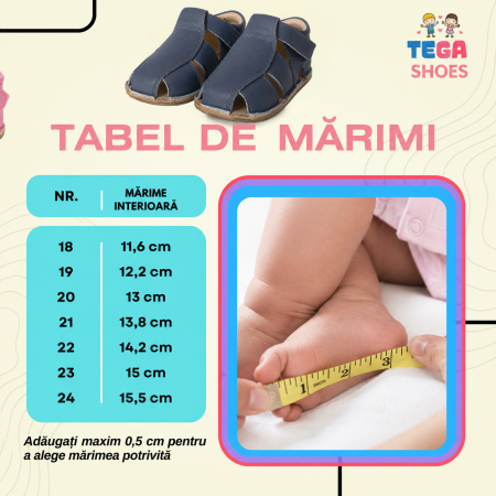 Săndăluțe Barefoot M2 Bleumarin [6]