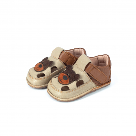 Sandalute Barefoot Maro/gri Ursulet [0]