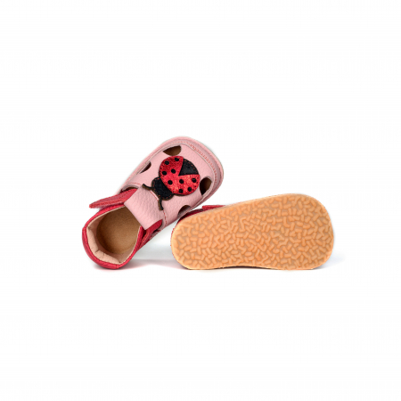 Sandalute Barefoot Rosu/roz Buburuza [1]