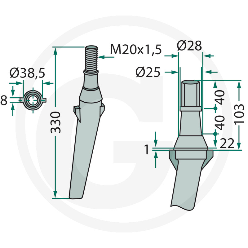 Cutit / Grapa Lely drept RH2 [2]