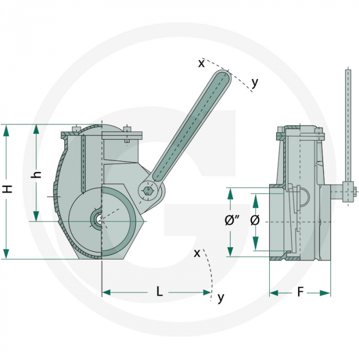 Robinet cu parghie 2" 405003070000   [2]