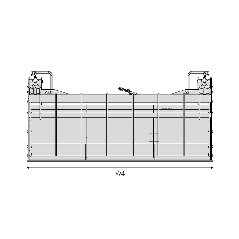 Cupa tip Crocodil prindere Euro 1400 mm [5]