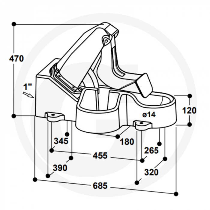 Adapatoare cu membrana Suevia 548 vaca-vitel 11140100 100.0548 1000548   [2]