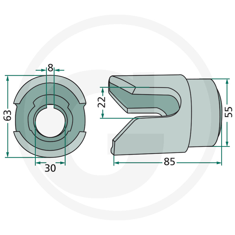Ambreiaj cu gheara - Kuhn 58555920, 58555930 Kuhn [2]