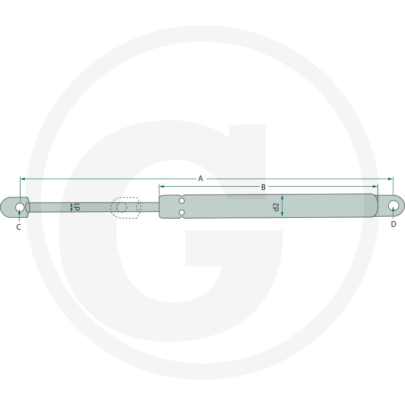 Amortizor gaz  85022, 085022  [2]