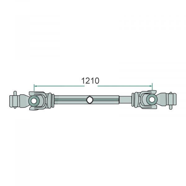 Cardan antrenare  L 1210 - 1800 mm, G5/G6, F24, 32 × 76 mm, 1 3/8” Z6  3770121024956 4059139055197 [2]