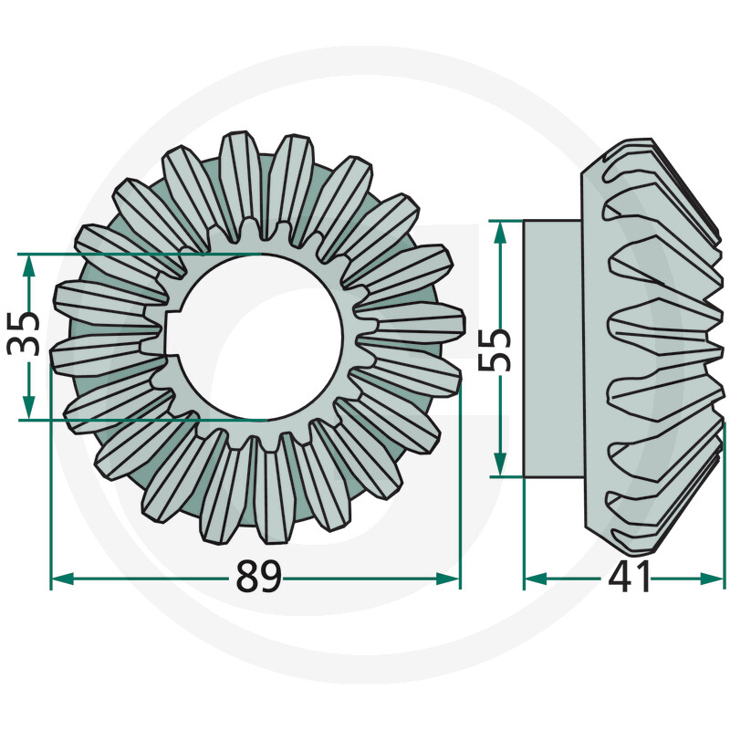 Arbore  pinion coasa Krone 16Z 145205.1 Krone [2]