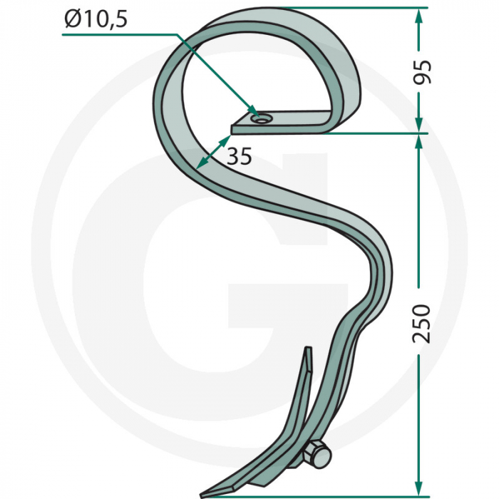 Arc cultivatoare 1802.1019R 00019933 RG00019933 E19933   [2]