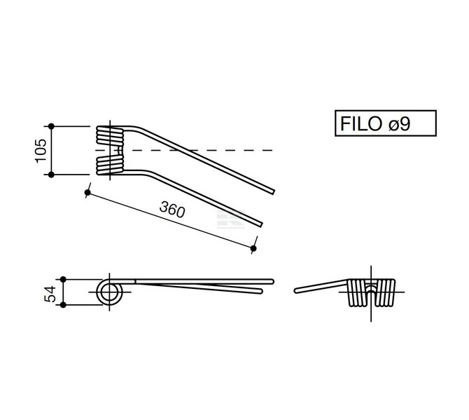 Arc grebla Morra stanga/dreapta 107SVN 108SVN   [2]